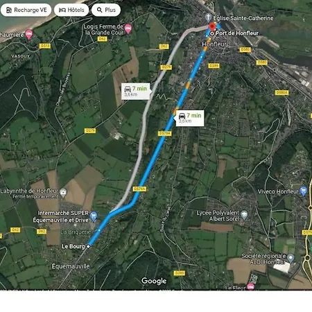 Feriehus Le Spacieux Appartement Jacuzzi & Terrasse Parking Honfleur 10Min Plage Honfleur